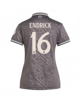 Real Madrid Endrick #16 Ausweichtrikot für Frauen 2024-25 Kurzarm